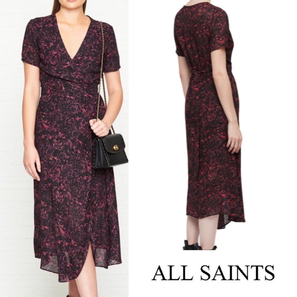 NWT ALLSAINTS Seeta Rose Dress